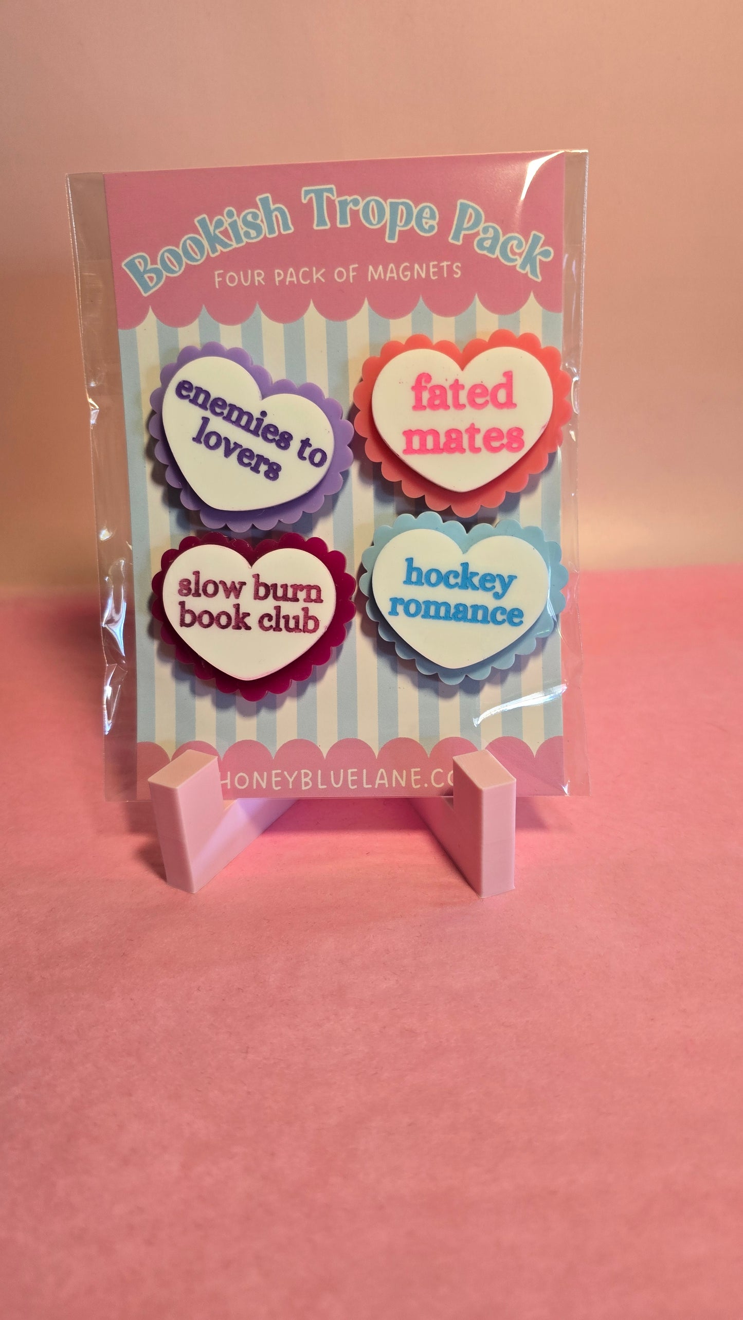 Fridge Magnets - set of 4 (Bookish Trope set)