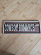 Shelf Sign - Cowboy Romance Lane