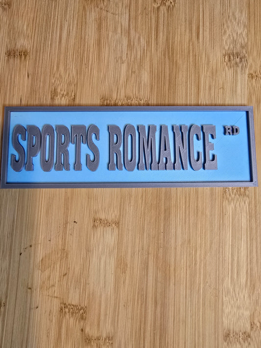Shelf Sign - Sports Romance Rd