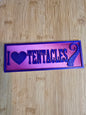 Shelf Sign - I Heart Tentacles (Pink)